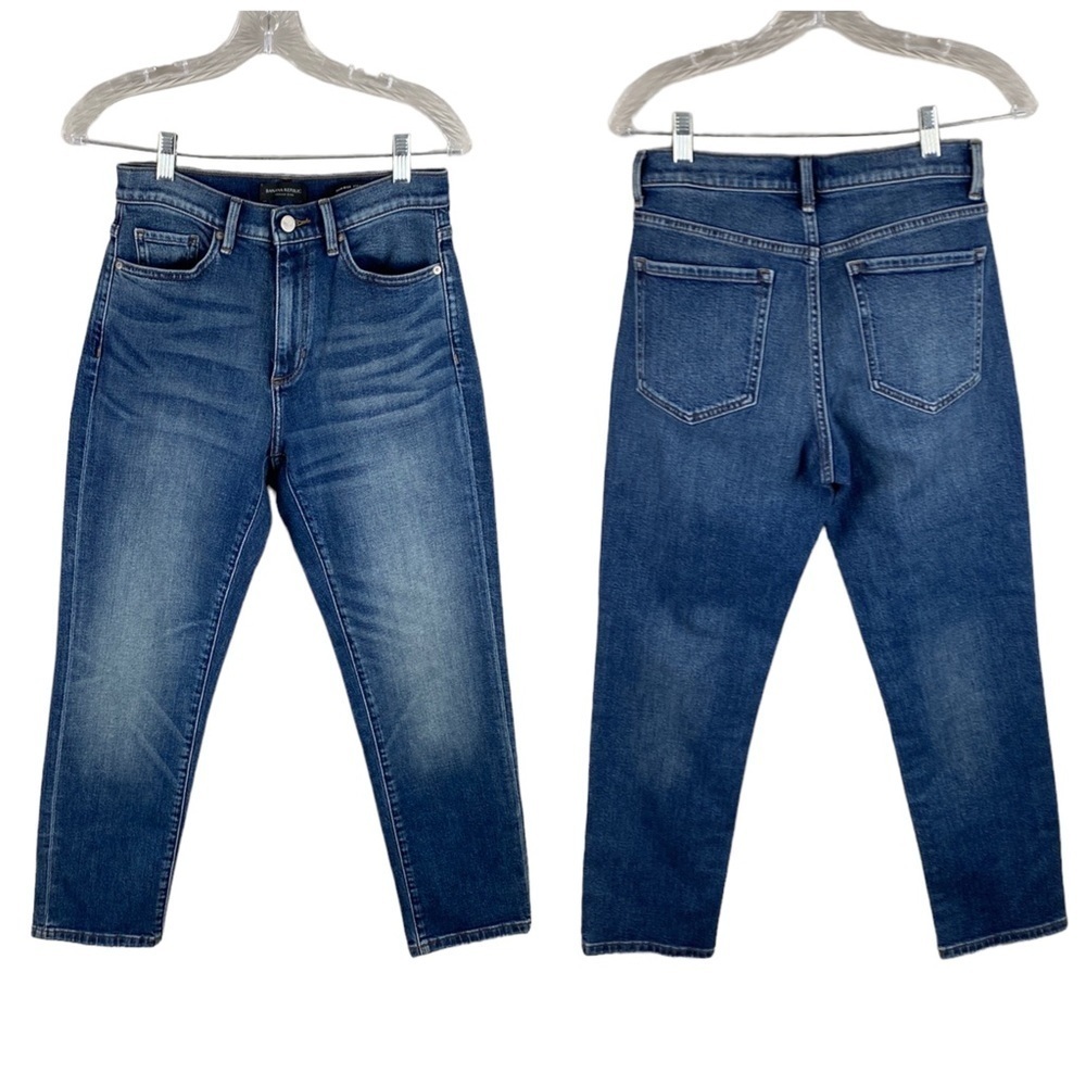 Banana Republic High Rise Straight Ankle Jeans Size 27